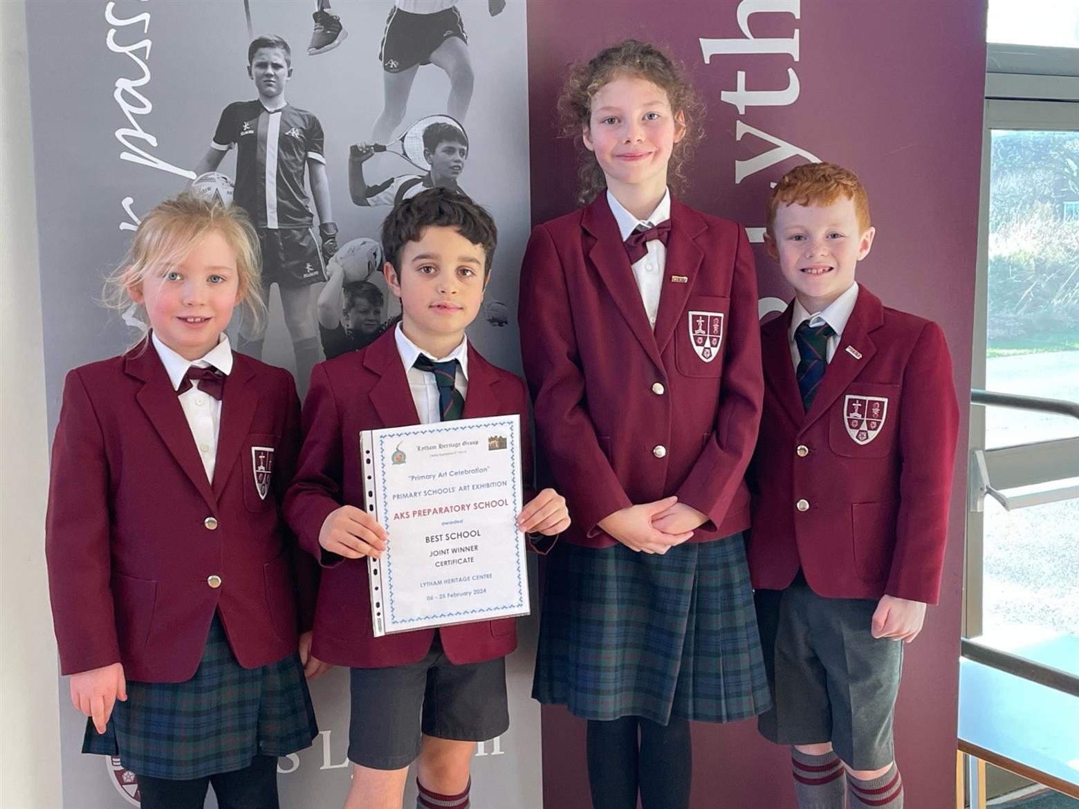 Celebrations for AKS pupils with first prizes at Art Exhibition