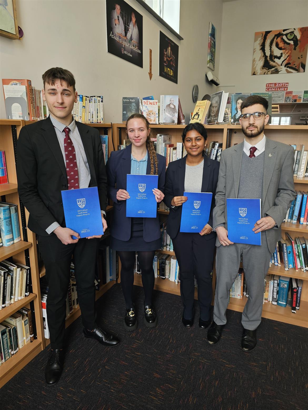 Year 13 students receive Inquiry Learning books