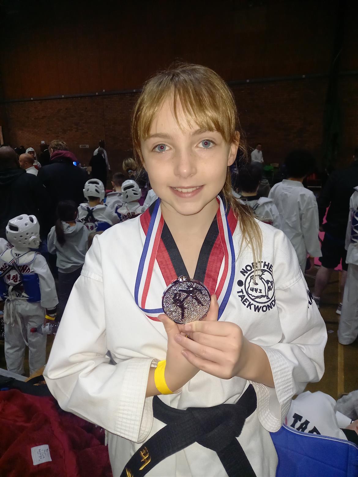 Charlotte (Year 7) wins Silver in the British Open Taekwondo Tournament
