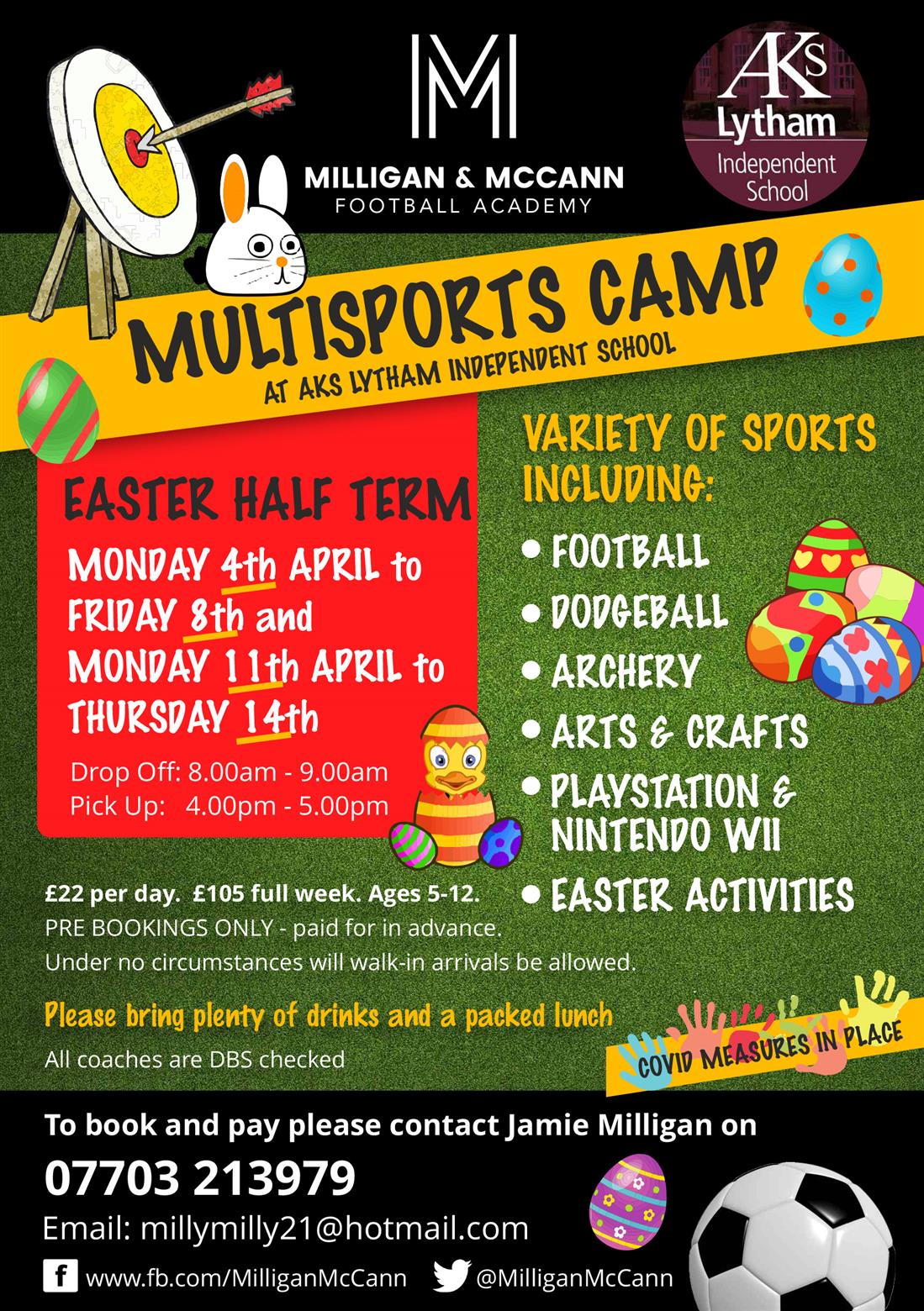 Milligan & McCann Easter Multisports Camp
