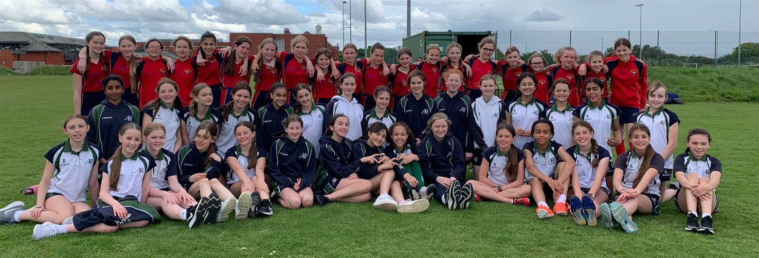 AKS Year 7 Girls enjoy excellent afternoon of athletics against Ripley St. Thomas