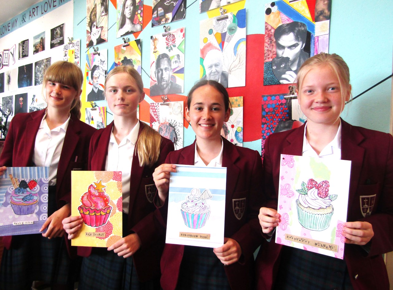 Year 8 art students create cupcake designs that literally will be good enough to eat!