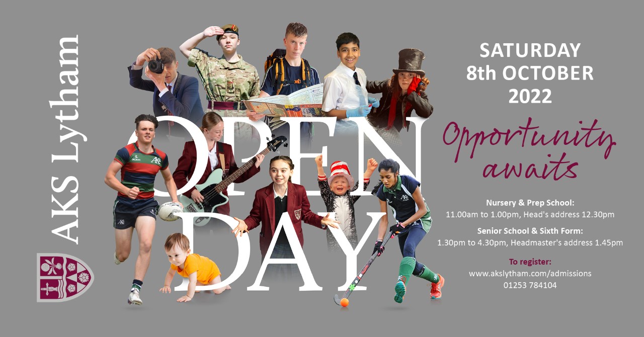 Senior School & Sixth Form Open Afternoon: 8th October