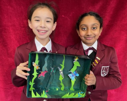 Year 4 Prep pupils create beautiful Jungle Dioramas