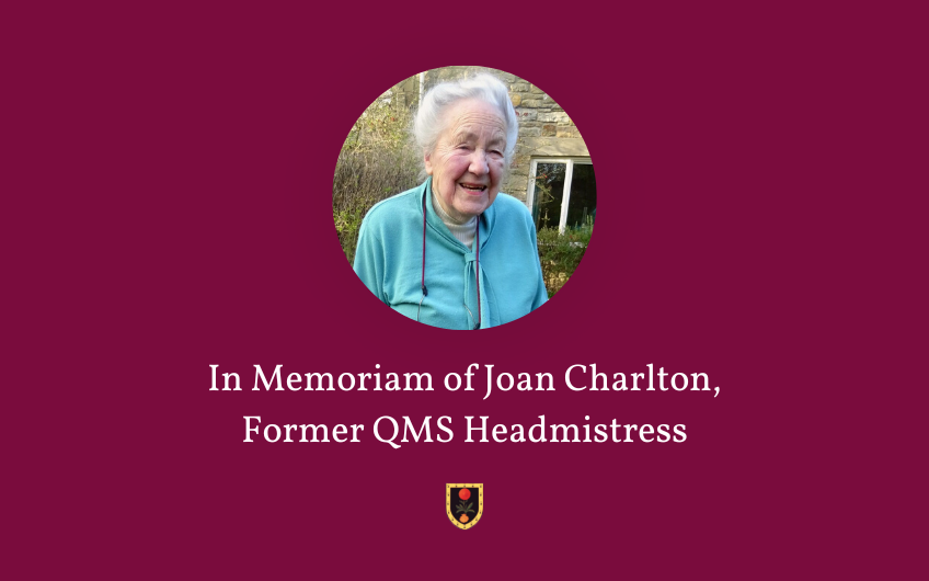 Obituary – Miss Joan Charlton, Former QMS Headmistress