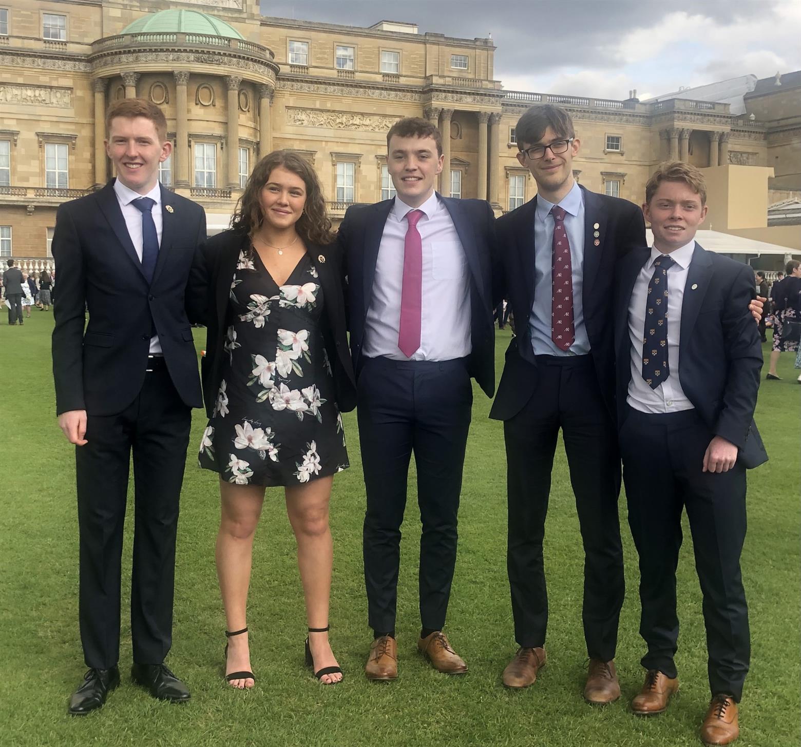 Five students receive Gold awards at Buckingham Palace