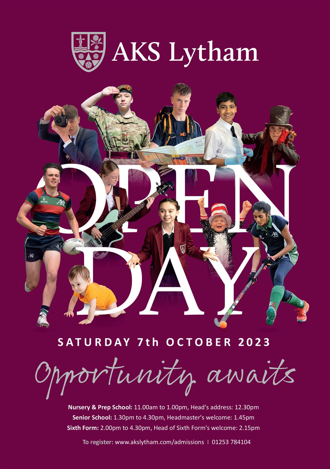 Whole School Open Day - Saturday 7th October 2023