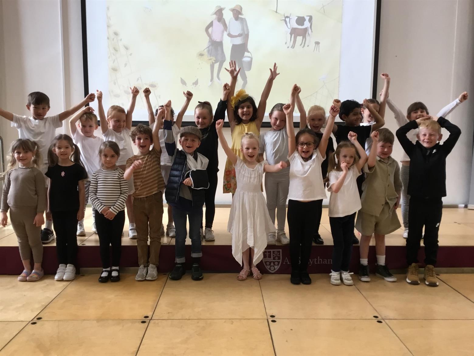 Year 1 pupils present their own assembly to school
