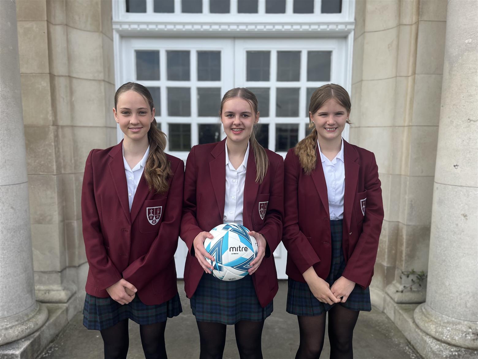 International football recognition for 3 AKS girls