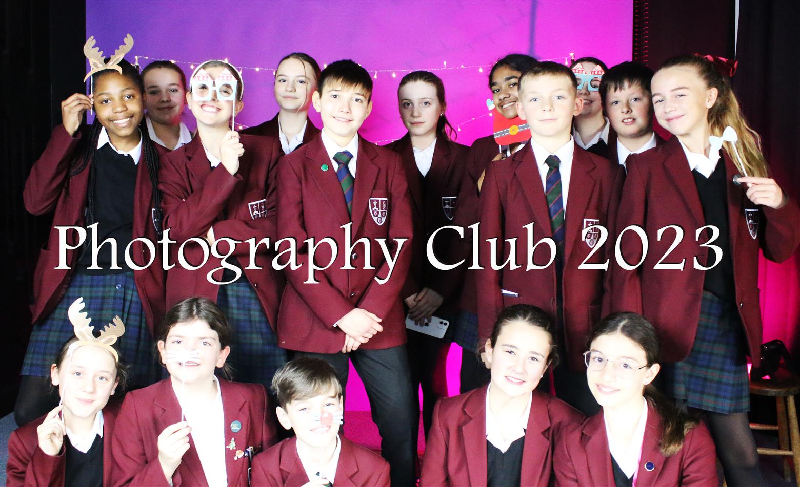 Year 7 Photography Club end the year with a festive photoshoot!