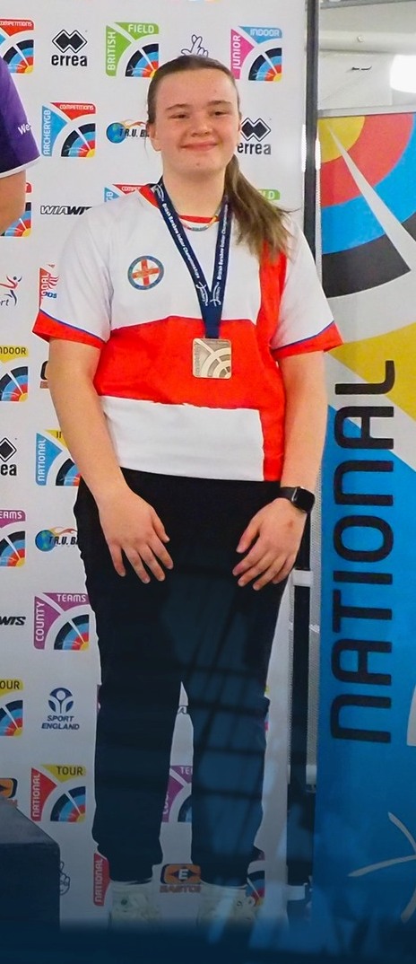Year 12 Evie back in the medals on the England archery scene
