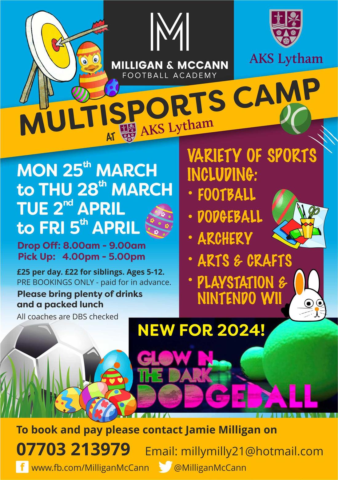 Milligan & McCann Easter Multisports Camp