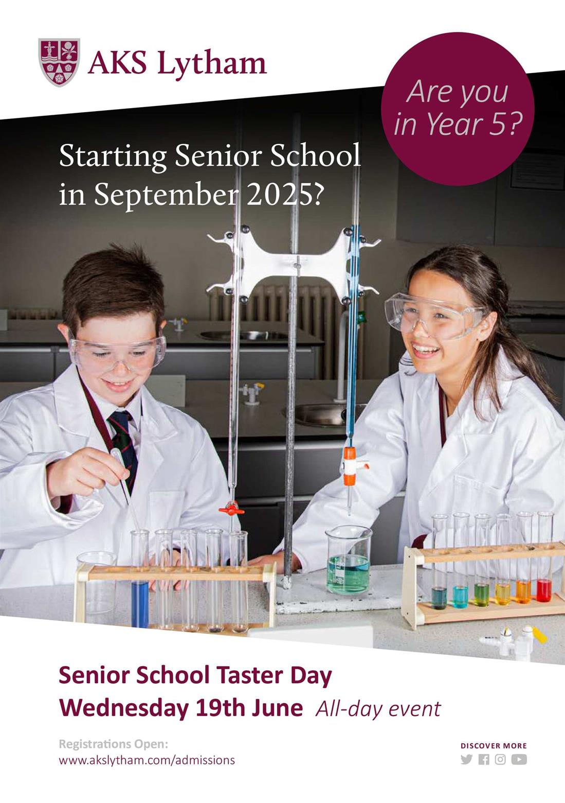 Senior School Taster Day - for Year 5 pupils
