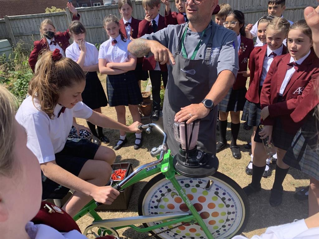 Smoothie bike-ability in Year 6!