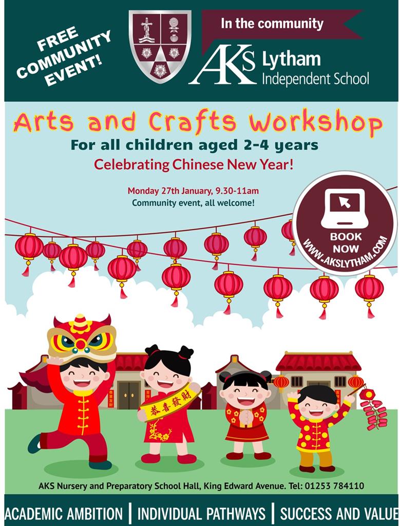 FREE Chinese New Year Community Workshop (2-4yr olds)