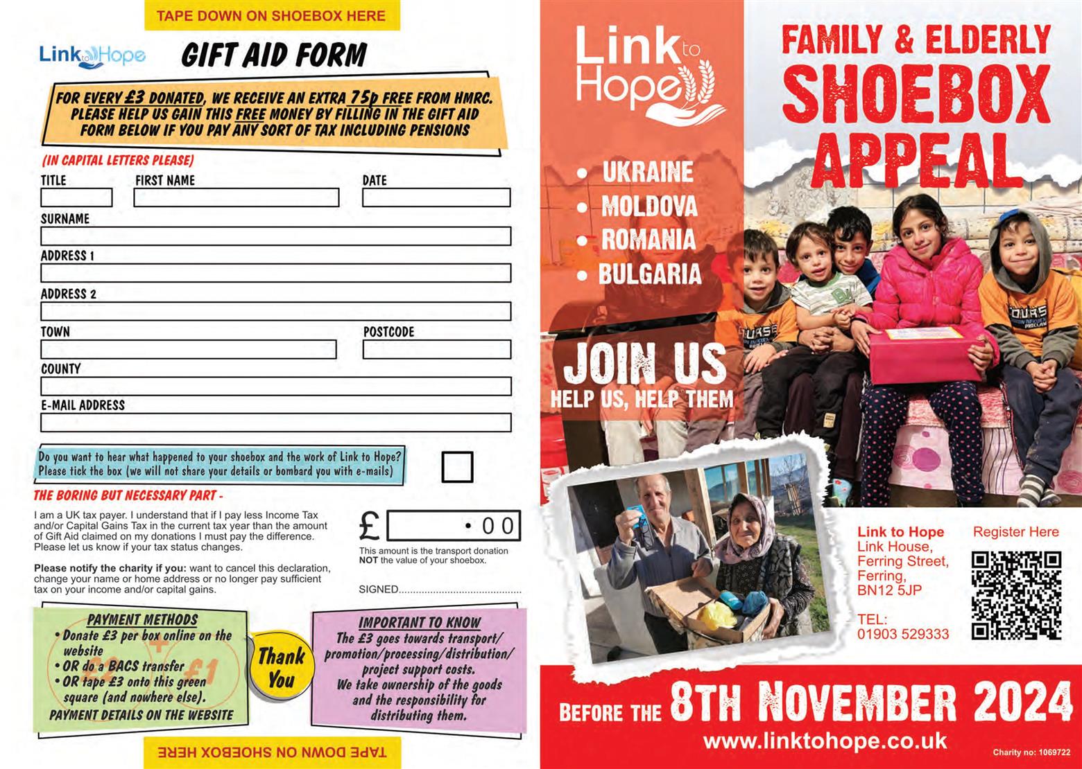 Link To Hope Shoebox Appeal