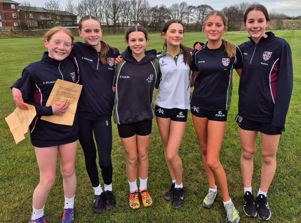 Yr 8/9 Girls Cross Country Team crowned Wyre & Fylde Champions