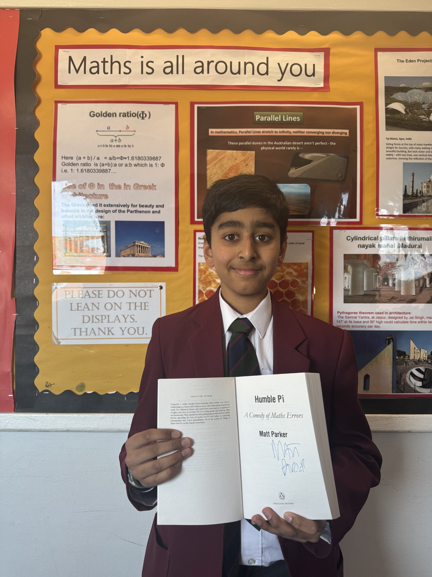 Sal Ashraf in Year 7 Secures Second Place in Think Maths: Representing Pi Competition
